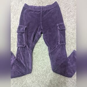 Tea Collection Purple Velour Pants